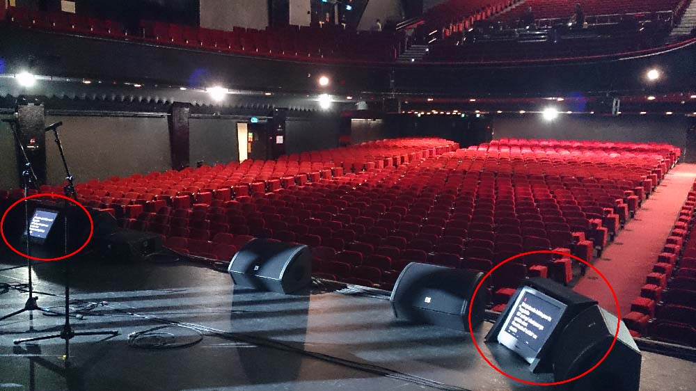 Exemple d'intégration d'un prompteur concert.